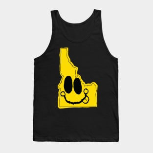 Idaho Happy Face with tongue sticking out Tank Top